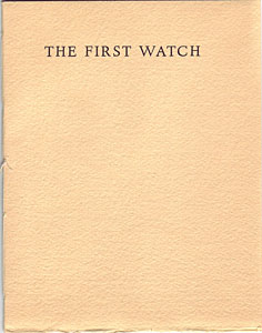 The First Watch - John Steinbeck
