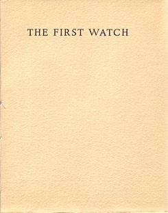 Steinbeck, John. The First Watch. NY, Marguerite and Louis Henry Cohn, 1947